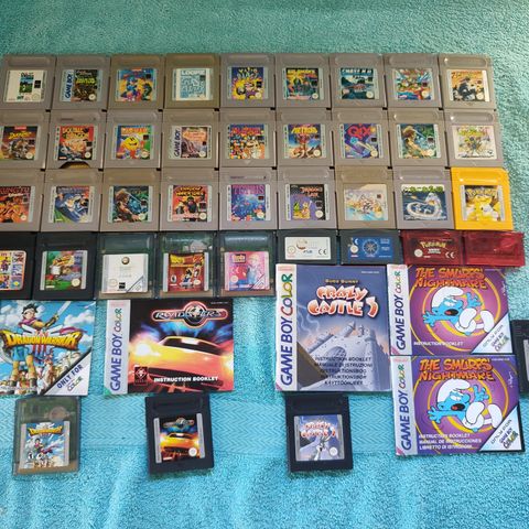 Diverse løse spill til Nintendo gameboy, color og advance. GB GBC GBA