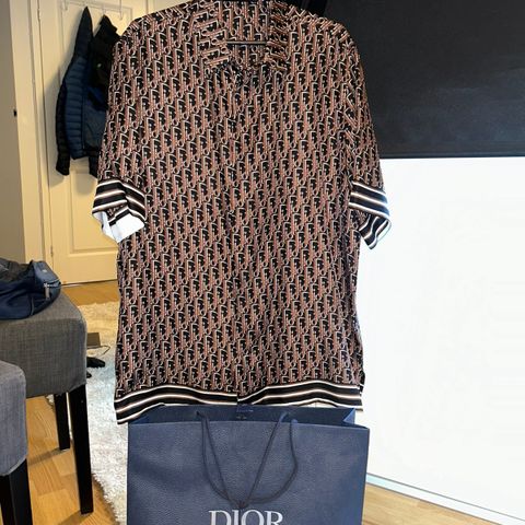 Dior Oblique skjorte til herre str M