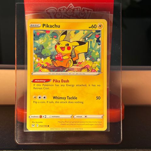 Pikachu 052/196 - Pokémon Lost Origin (2022)