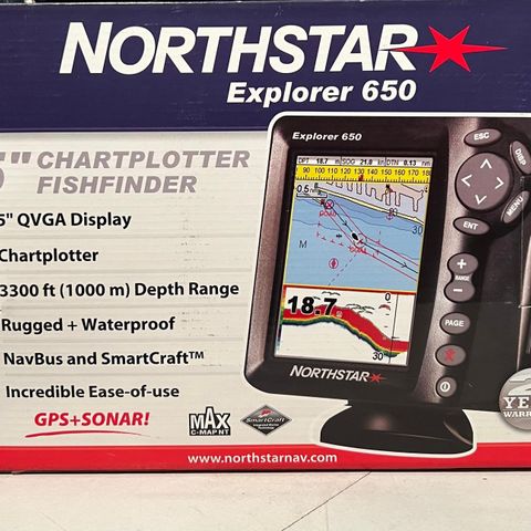 GPS Northstar 650 Explorer Ploter + Fishfinder