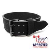 10mm Double Prong Buckle All Black belt