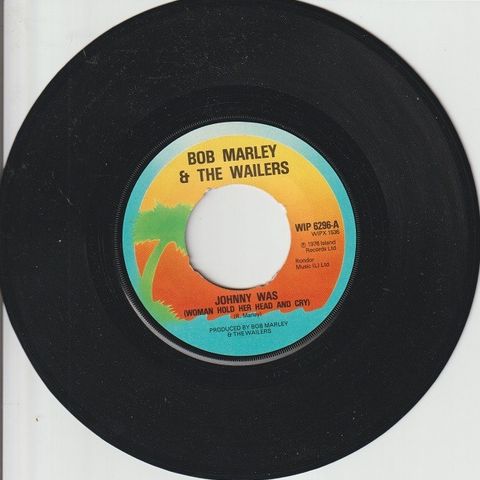 Bob Marley & The Wailers " Johnny Was / Cry To Me " Single selges for kr.50