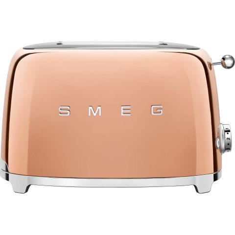 SMEG brødrister i rosegull kobber copper farge