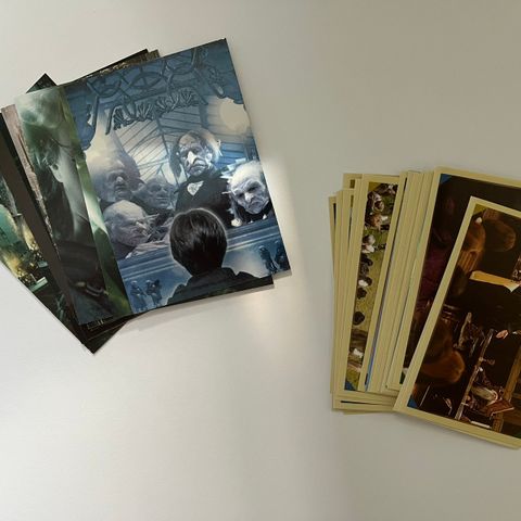 Harry Potter klistremerker og samlekort til Saga album