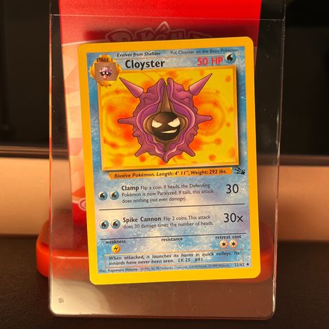 Cloyster 32/62 Pokémonkort (1999)