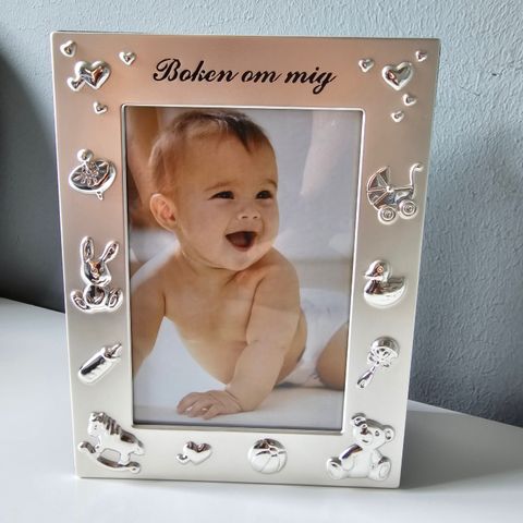 Fotoalbum til baby med svensk tekst. Dåpsgave eller babygave?