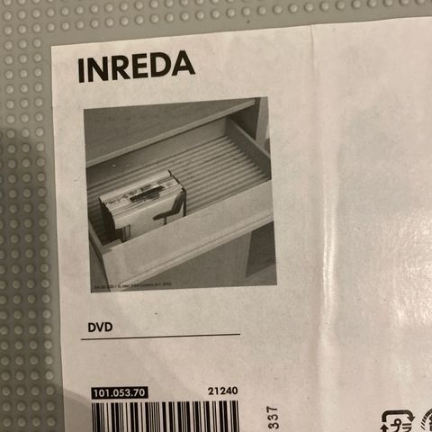 3 stk INREDA DVD-stativ fra IKEA