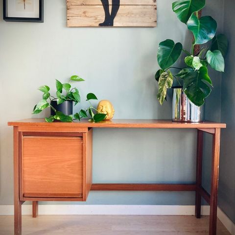 Teak skrivebord