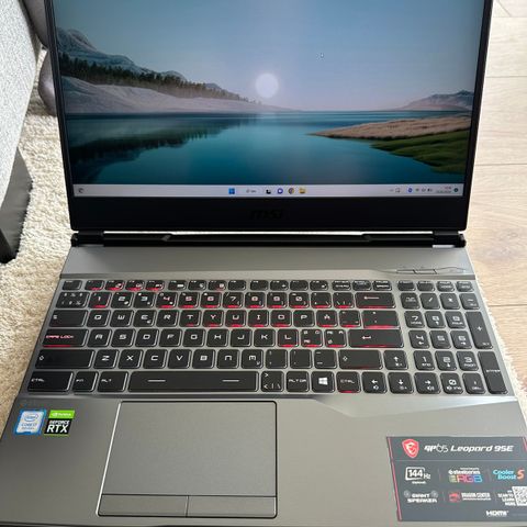 Lite brukt MSI Leopard GP65 95e