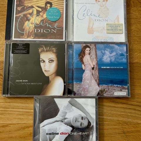 5stk Celine Dion CD’er