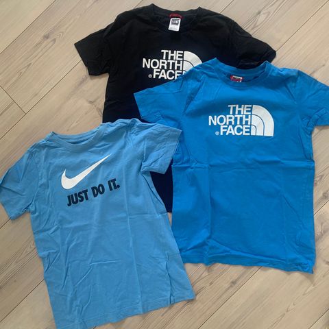 T-skjorter North Face og Nike str. 137-151