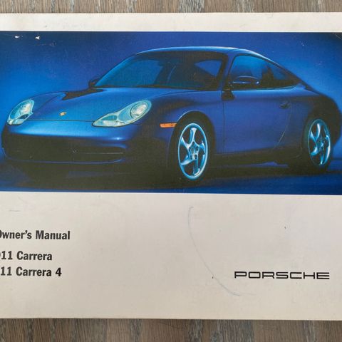 Owner’s Manual Porsche 911 Carrera