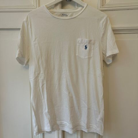 Polo Ralph Lauren t-shirt med brystlomme - Hvit - L