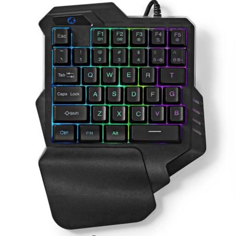 Nedis Gaming Enhånds Tastatur, Kablet - Svart