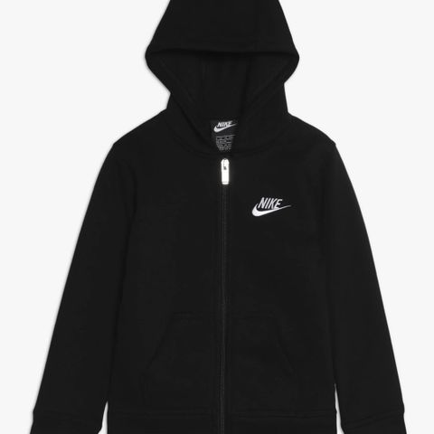 Nike bukse, hoodie med zip og hvit t-skjorte selges. Str L