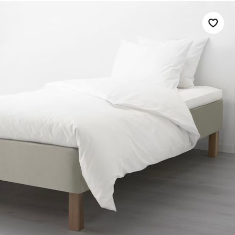 Rammemadrass fra Ikea med overmadrass