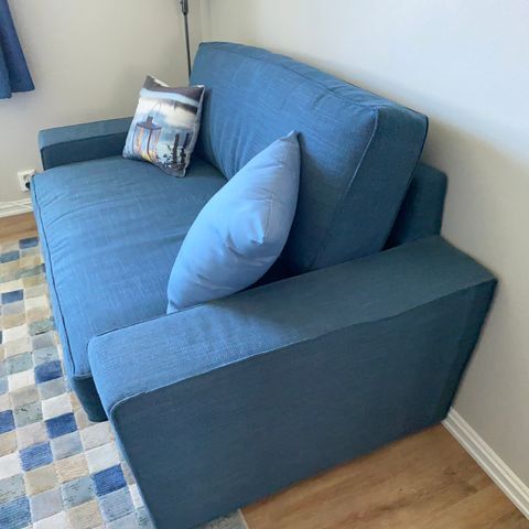 Sovesofa, blå, 2-seter, Ikea "Vilasund", levering mulig