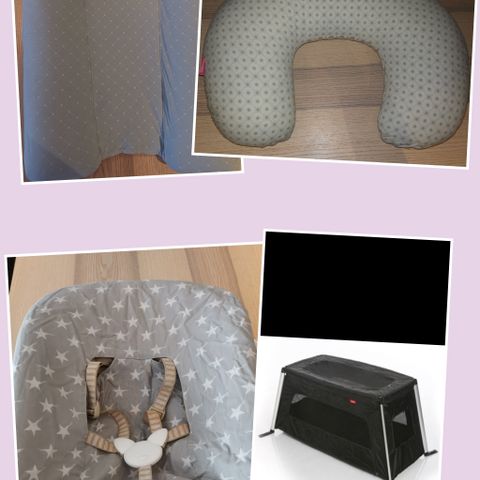 Babyseat, Ammepute, Reiseseng og Babynest.