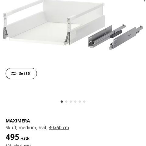 Maximera skuffer med fronter (medium og lav)