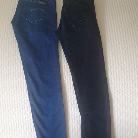 En G star raw jeans,og en Lee jeans 24/30