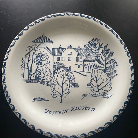 Figgjo Flint , vintage veggplatt fra Ulstein kloster