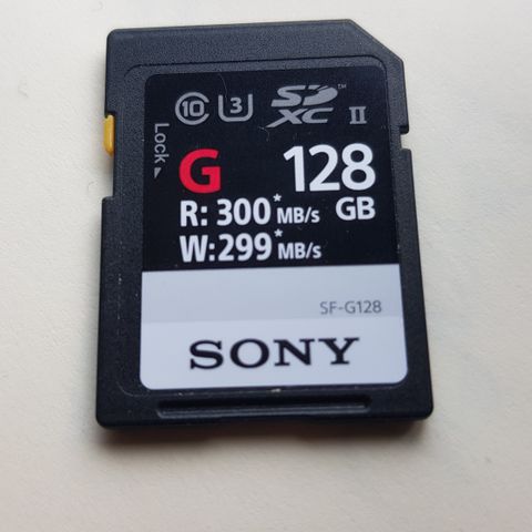 Sony 128GB SDXC minnekort