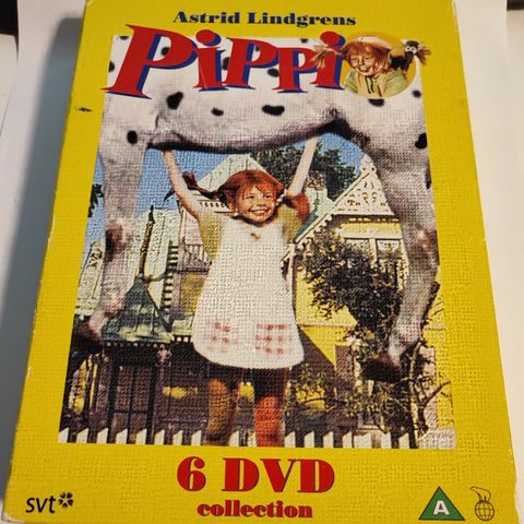 Pippi Langstrømpe 6 DVD collection Astrid Lindgren (norsk boks)