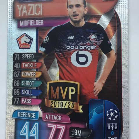 Fotballkort - YUSUF YAZICI - LILLE - MVP kort