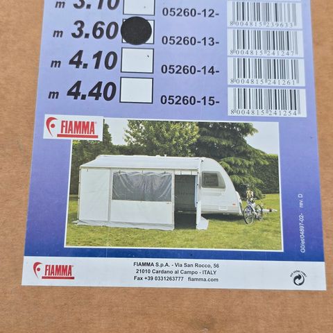 Fiamma Caravanstore 360cm ziptelt