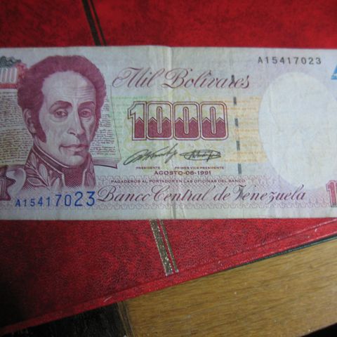 1000 Bolivars  Venezuela