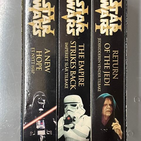 Star wars trioligy VHS