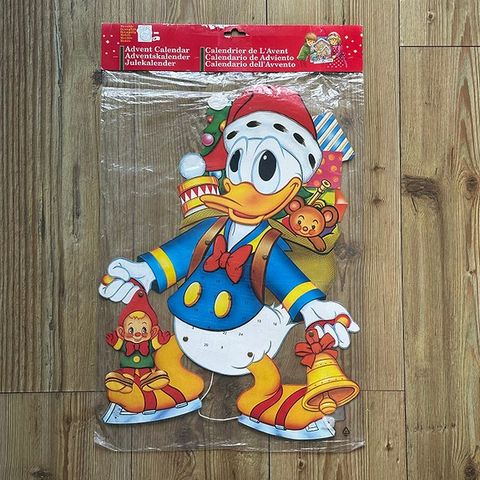 Donald Duck - Gammel uåpnet julekalender fra 1970-tallet