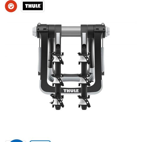 Thule baklukemontert sykkelstativ