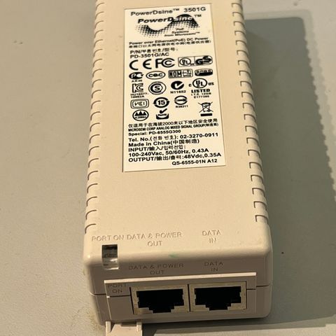 PowerDsine 3501G (PoE adapter Gigabit)