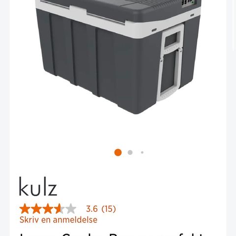 Kullz 50liter kjøleboks 12 og 240volt (Varmt/Kaldt)