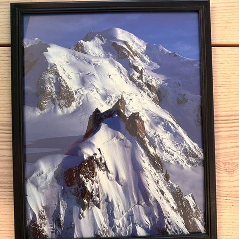 Bilde fra Chamonix med ramme