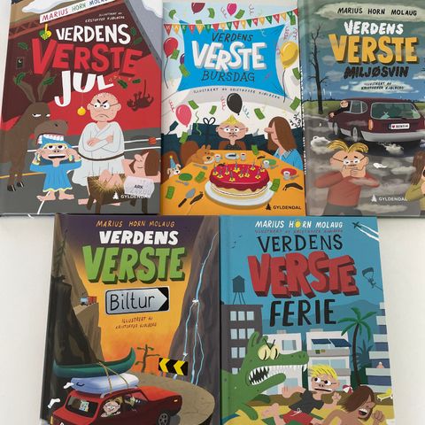 Verdens verste bok serie selges billig