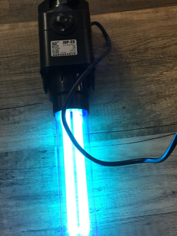 Jup-23 UV lys for akvarium NESTEN NYE brukt 1 mnd