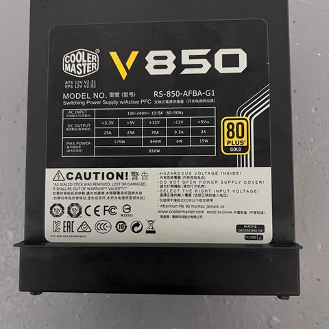 Strømforsyning - PSU - Cooler Master V850 RS-850-AFBA-G1 - 850 watt