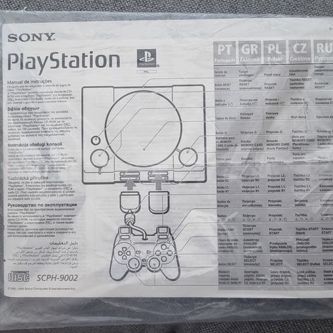 Playstation 1 SCPH-9002 Bruksanvisning