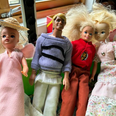 Eldre barbie/Cindy/Ken dukker