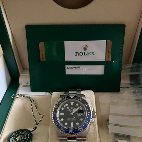 Rolex GMT Master II 126710BLNR 2020 Norsk AD