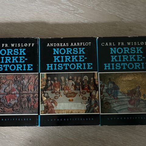 Norsk kirkehistorie 3 bind. Wisløff/Aarflot