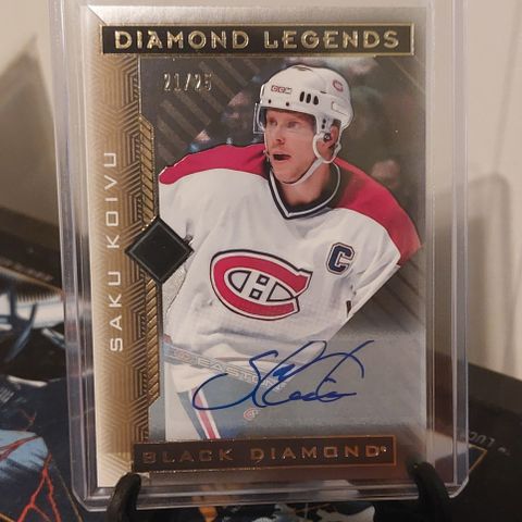 2021-22 Upper Deck Black Diamond - Saku Koivu Diamond Legends Autograf #/25!