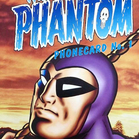 Telekort: The Phantom - Fantomet i signert original pakning.