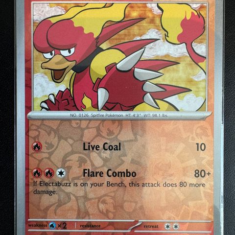 Pokemon 151 - Magmar 126 (Reverse Holo)