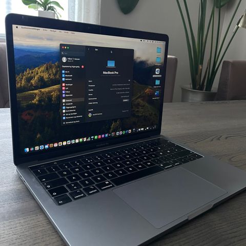 MacBook pro 13 med Touch Bar 2018 (helt ny skjerm)