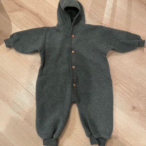 Nøstebarn babydress i ullfleece, str 74/80