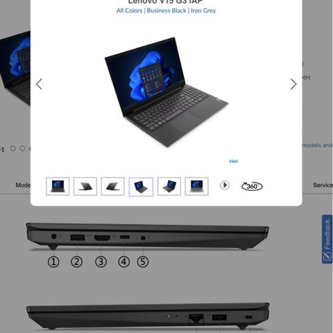 Lenovo V15 G3 IAP Laptop - Knapt brukt!