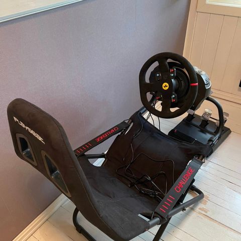 Thrustmaster T300 + Playseat Challenge racing simulator